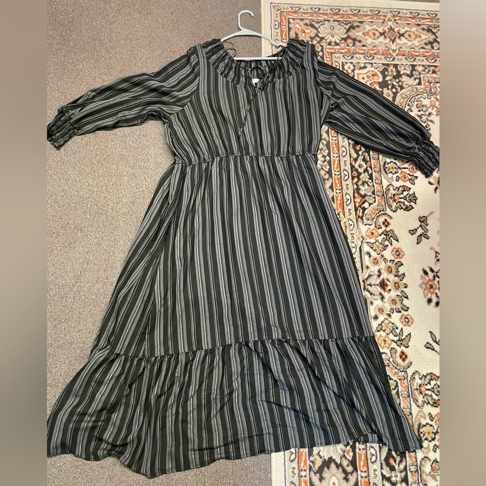 Black and Grey Dress
